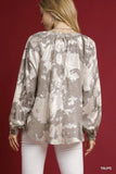 Full Size Blouse with Dramatic Balloon Sleeves