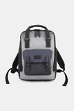 Waterproof Canvas Backpack Bag with Handles - Grey