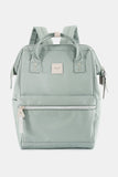 Water Resistant Canvas Backpack Bag with Side Pockets - Royal Blue