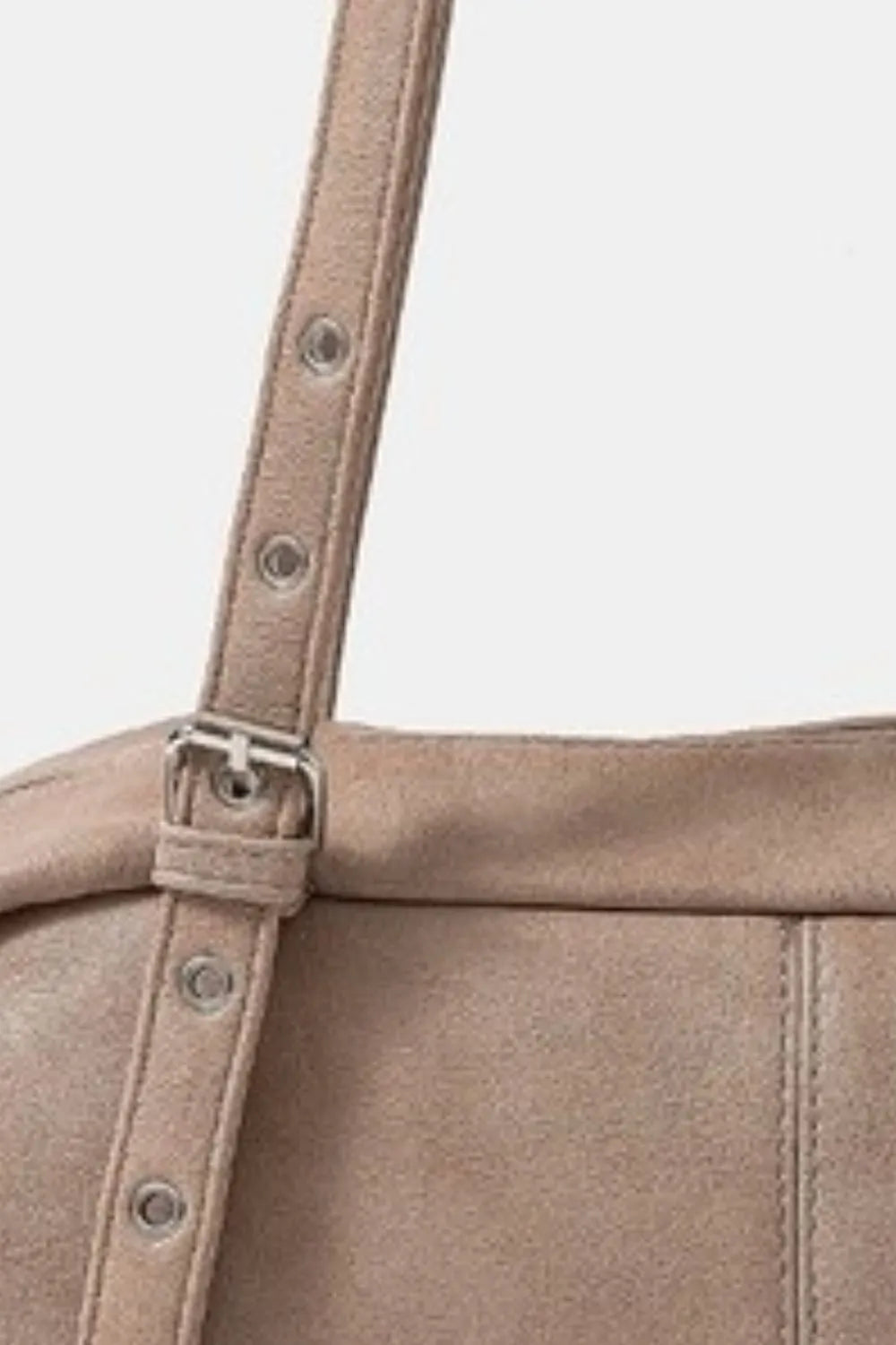 Elegant Buckle Strap Rectangular Shoulder Handbag