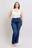 High-Waist Flare Jeans with Stylish Pockets