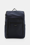 Nylon Waterproof Backpack Bag - Navy
