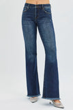 Full Length Figure-Flattering Mid Rise Flare Jeans