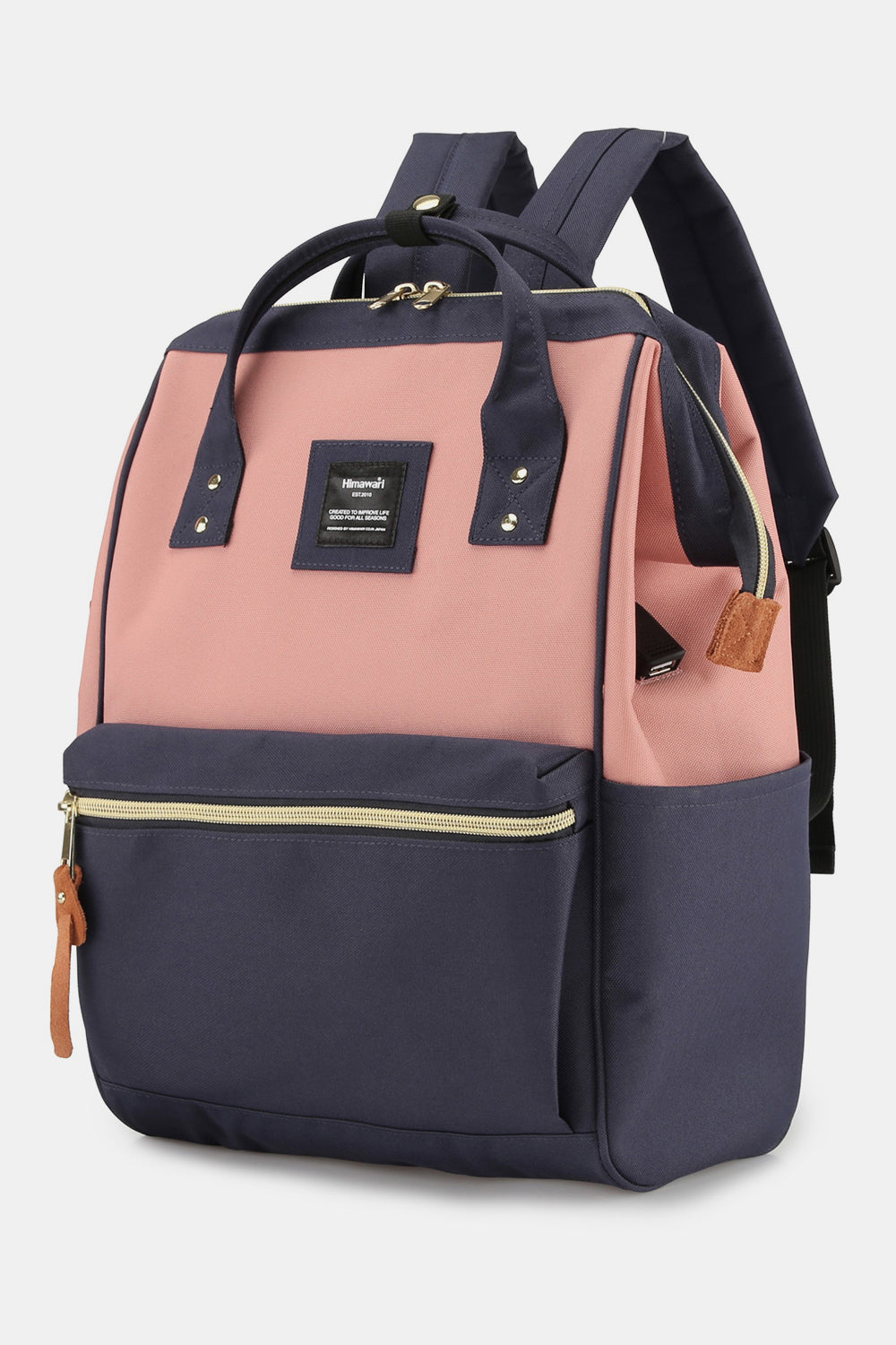 Waterproof Canvas Backpack Bag with Side Pockets - Green