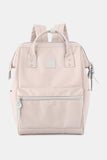 Water Resistant Canvas Backpack Bag with Side Pockets - Gum Leaf