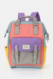 Waterproof Nylon Backpack Bag with Handles - Grey/Khaki
