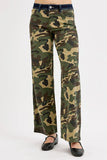 Military-Inspired Wide Leg Denim