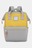 Waterproof Canvas Backpack Bag with Side Pockets - Lavender