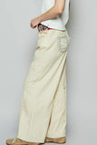 Edgy Star Accent Wide-Leg Pants