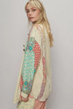 Bohemian Patchwork Oversized Blouse