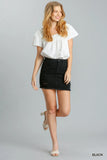 Raw Hem High Waist Grunge Skirt