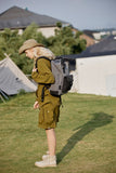 Waterproof Canvas Backpack Bag with Handles - Black