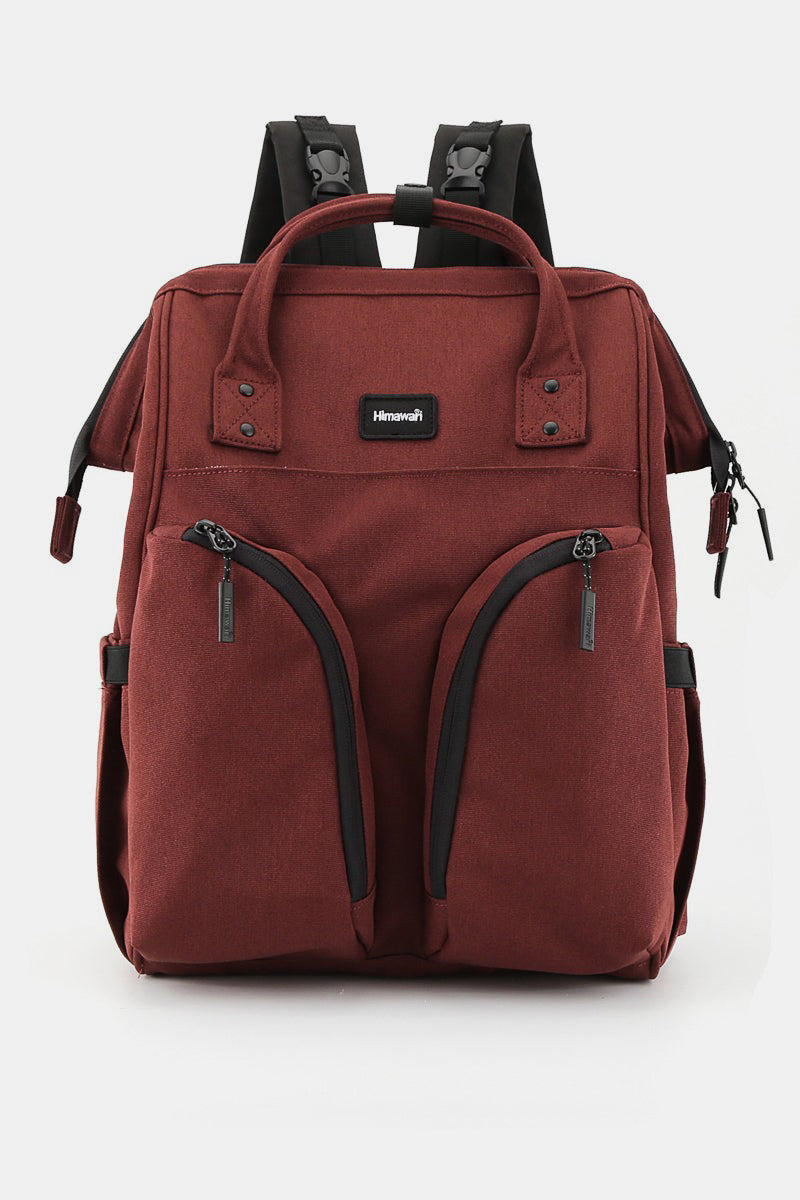 Waterproof Backpack Bag with Multilayer Pockets - Red
