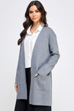 Soft Longline Open Front Cardigan Sweater