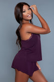 Emery Luxe Sleepwear: V-Neck Cami & Shorts