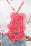 Clear PVC Bear Face Backpack