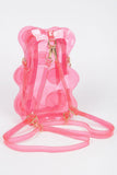 Clear PVC Bear Face Backpack