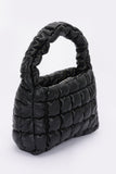 Elegant Quilted Faux Leather Handle Bag