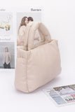 Chic Faux Leather Cushioned Carryall