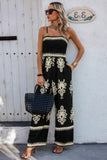 Geo Pattern Off Shoulder High Waist Chic Jumpsuit