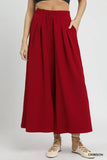 High-Waist Palazzo Elastic Pants