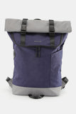 Contrast Waterproof Canvas Backpack Bag - Gray