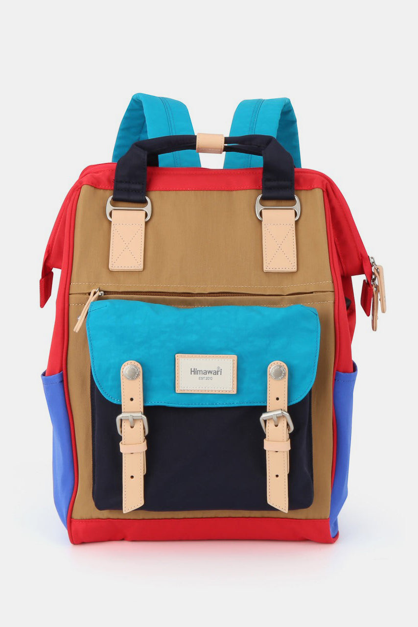 Waterproof Nylon Backpack Bag with Handles - Blue