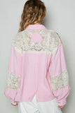 Patchwork Oversized Denim Jacket with Embroidered Flair