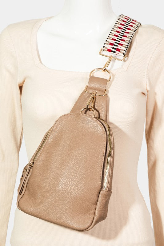 Single Strap Faux Leather Sing Bag