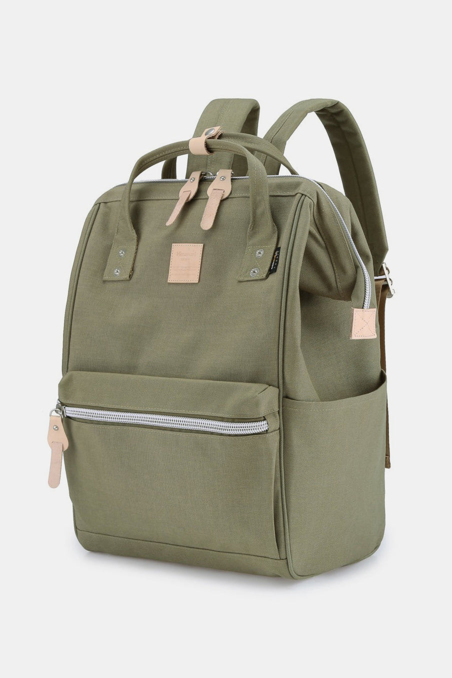 Waterproof Design Arcuate Shoulder Strap Backpack Bag with Handles - Moss