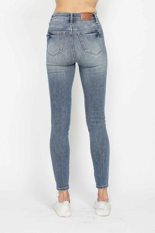 Full-Size Figure-Flattering Skinny Denim Jeans
