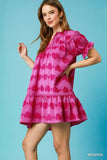 Sweetheart Ruffle Sleeve Babydoll Dress