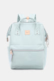 Water Resistant Canvas Backpack Bag with Side Pockets - Camel