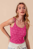Dual-Hue Floral Patterned Camisole Top