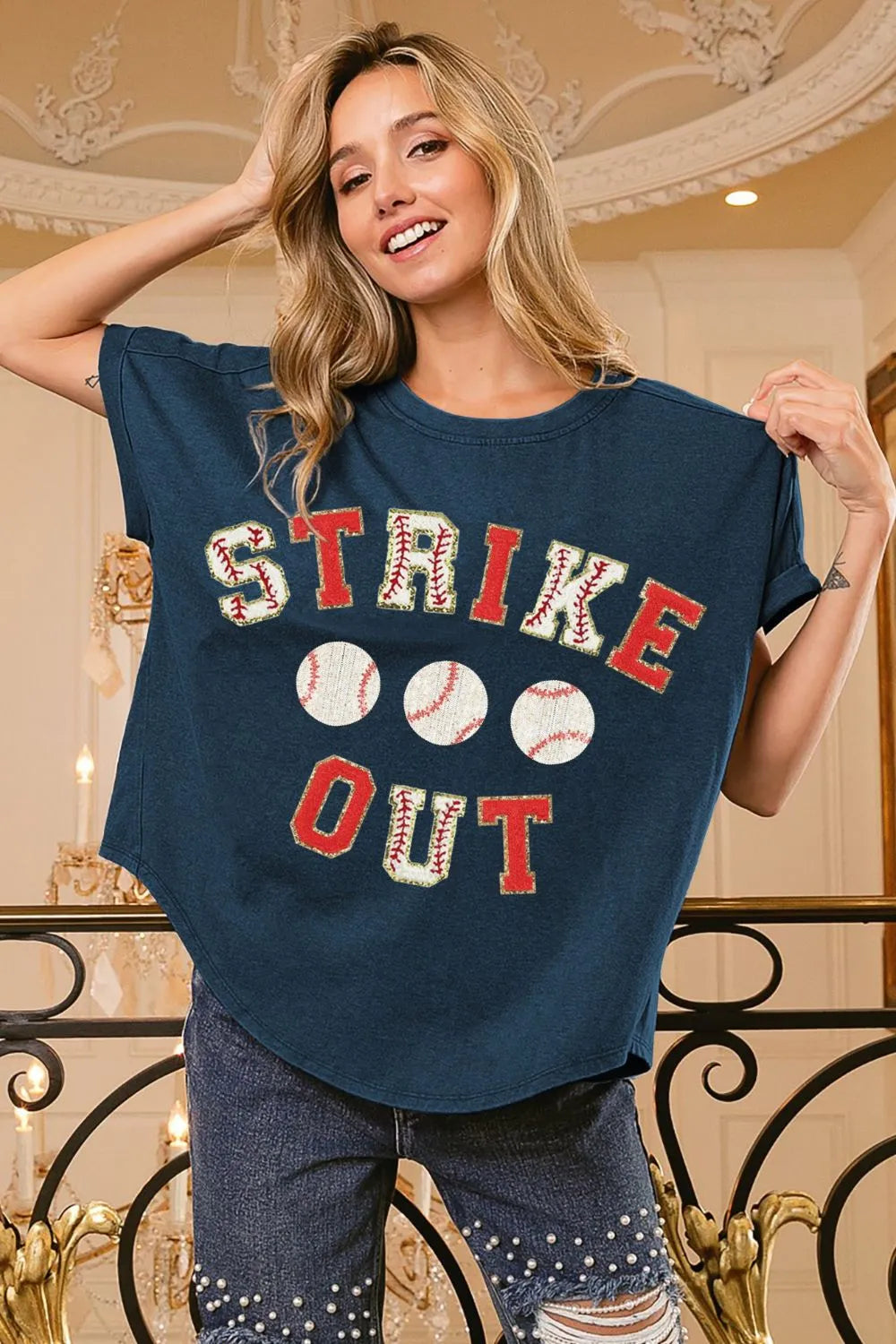Vintage Baseball Graphic Short Sleeve Tee