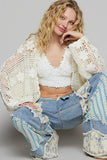 Boho Open-Front Crochet Sweater