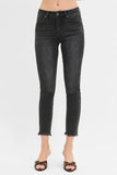High-Waisted Crop Skinny Jeans with Curve Accentuating Fit