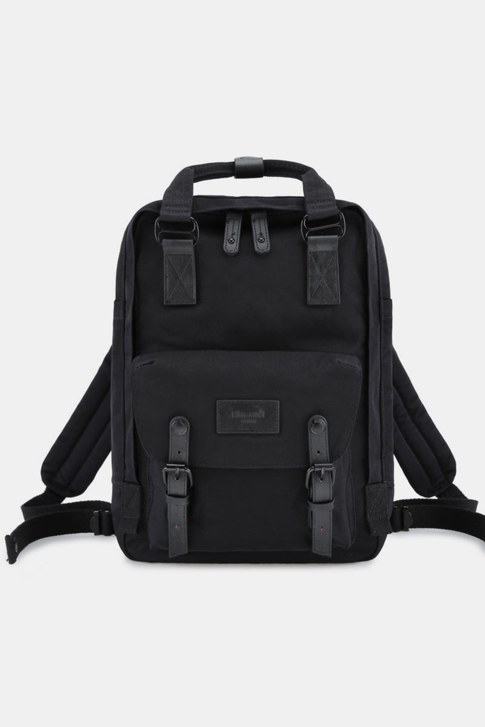 Contrast Waterproof Nylon Backpack Bag - Blue/Ivory