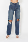 Full Size Classic Ripped Knee Vintage Jeans